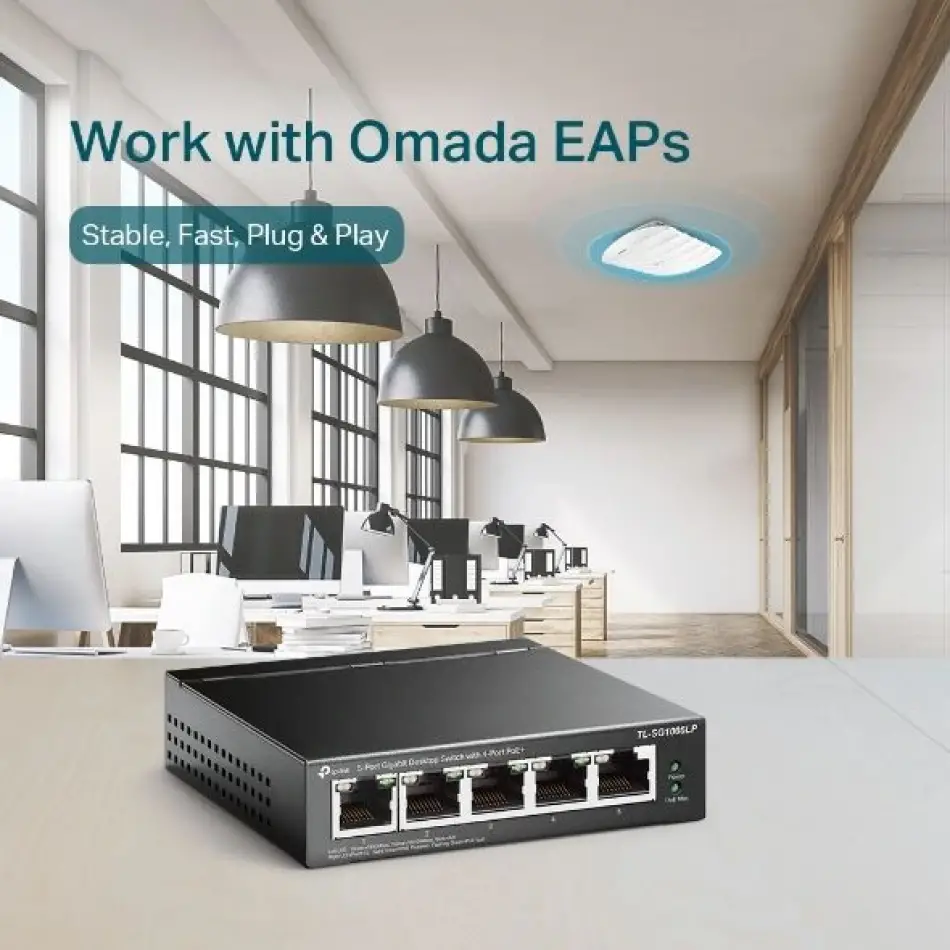 Tp Festatl-sg1005lp 40w 5ge Switch,4ü Poe,metal