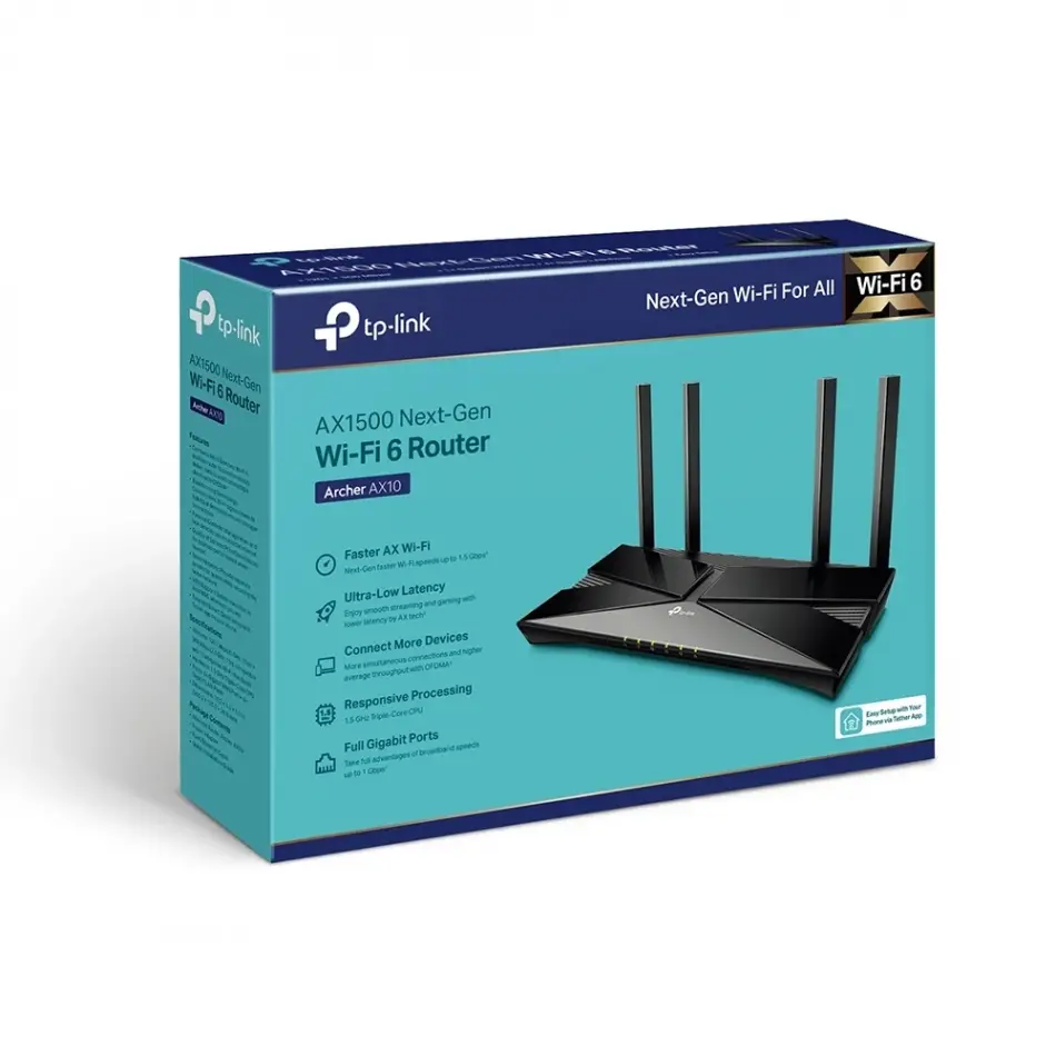 Tp-lınk Archer Ax10 Ax1500 4port Router