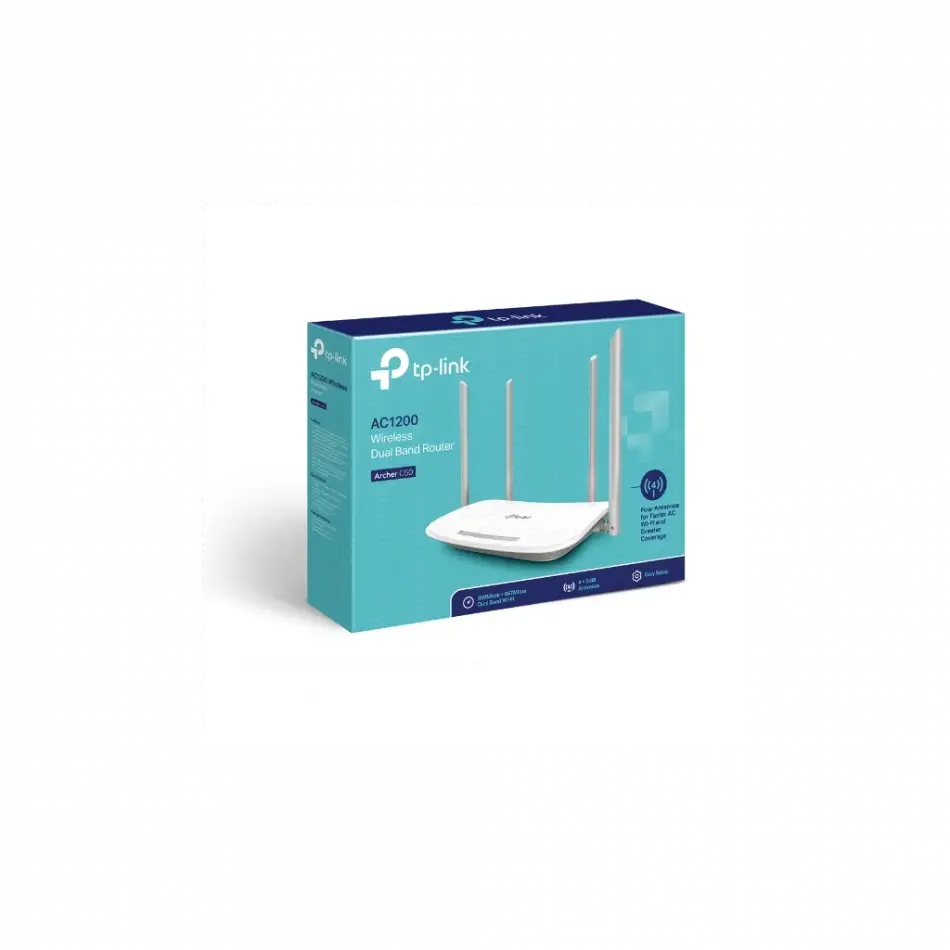 Tp-lınk Archer C50, Ac1200, 4port, 1200mbps, Dual Band Wifi, Masaüstü, Megabit, Router, Access Point, Range Extender