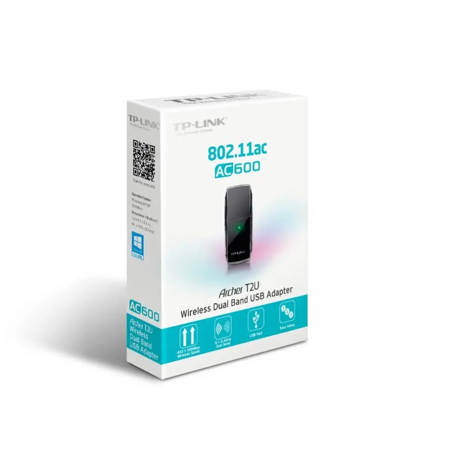 Tp-link Archer T2u Dual.b Usb Adaptör Ac600,433mbp