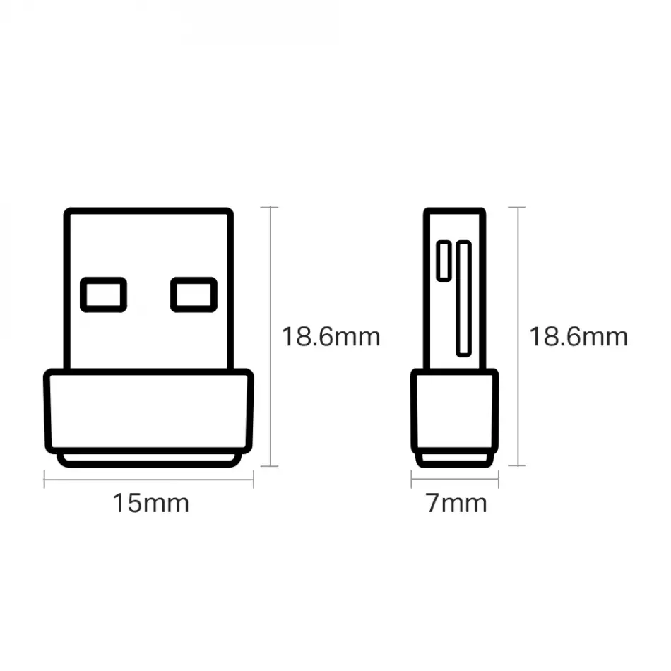 Tp-link Archer T2u Nano Ac 600 Wi-fi Usb Adaptör