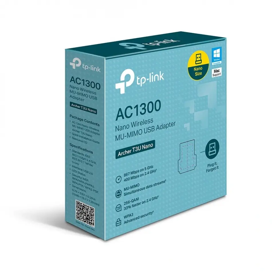 Tp-link Archer T3u Nano  D.b  Wi-fi Usb Adaptör