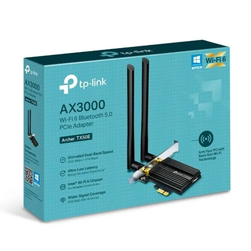 Tp-link Archer Tx50e Ax3000 Bluetooth Wi-fi 6 Pcı