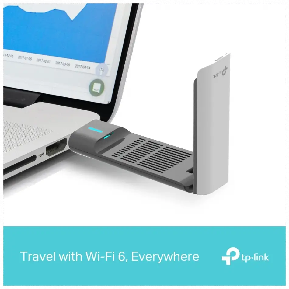 Tp-lınk Archer Tx50uh, Ax3000 Yüksek Performanslı, Dual Band, Wifi 6, Kablosuz Usb3.0 Adaptör