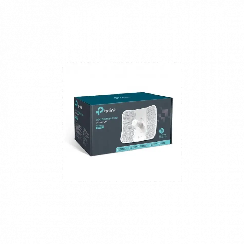 Tp-lınk Cpe610, 300mbps, 5ghz Wifi, 23dbi Anten, Noktadan Noktaya, Dış Mekan, Access Point Cpe