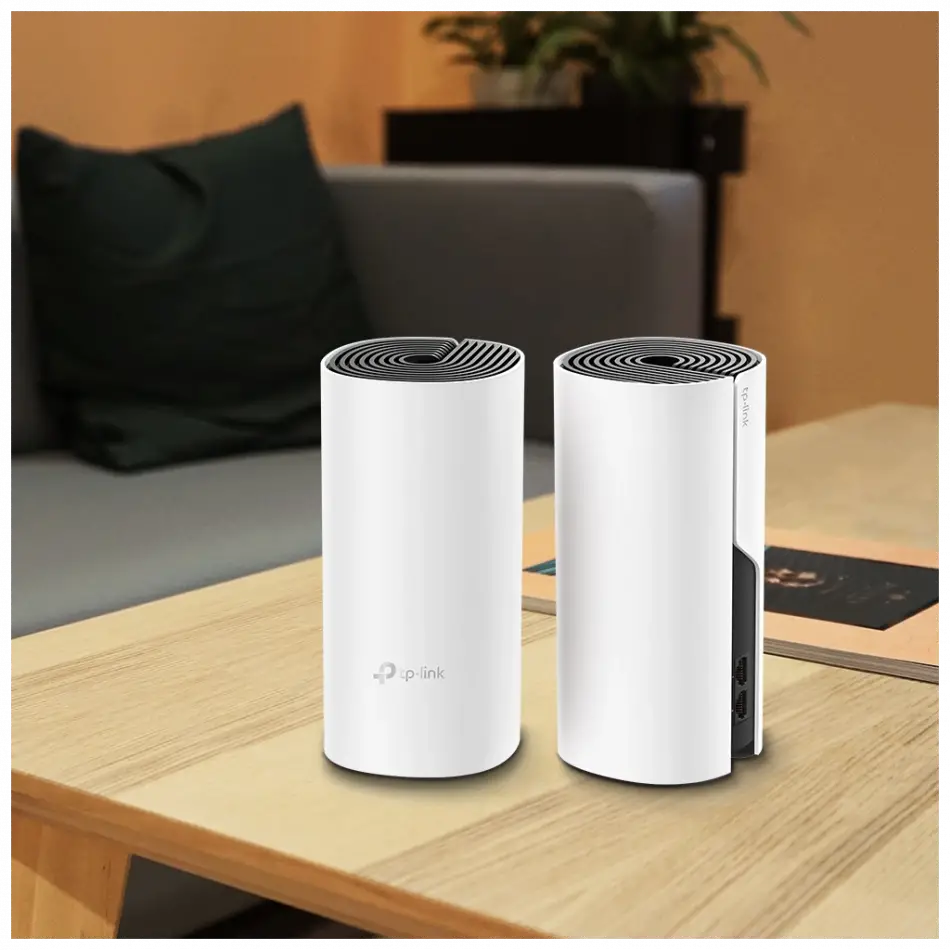 Tp-lınk Deco-m4, Ac1200, İkili Mesh, 1200mbps, Dual Band, 2port Gigabit Lan, 260m2 Kapsama Alanı, Router, Geniş Alan İnternet Ağı Sağlayıcısı