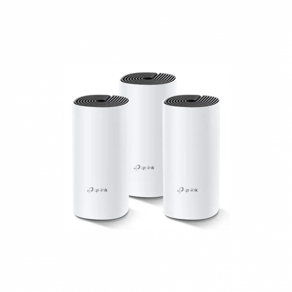 Tp-lınk Deco-m4, Ac1200, Üçlü Mesh, 1200mbps, Dual Band, 2port Gigabit Lan, 371m2 Kapsama Alanı, Router, Geniş Alan İnternet Ağı Sağlayıcısı