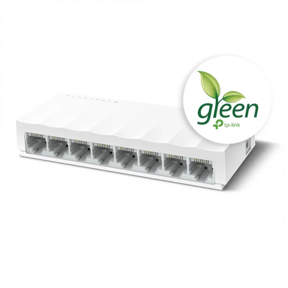 Tp-lınk Ls1008, Green Tech, 8 Port, Megabit, Yönetilemez, Masaüstü Switch