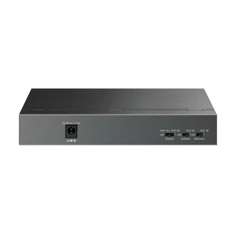 Tp-lınk Ls109p, Green Tech, 8 Port Megabit, Poe 63w, 1 Port Uplink, Long Range 250mt, Yönetilemez, Metal Kasalı Switch