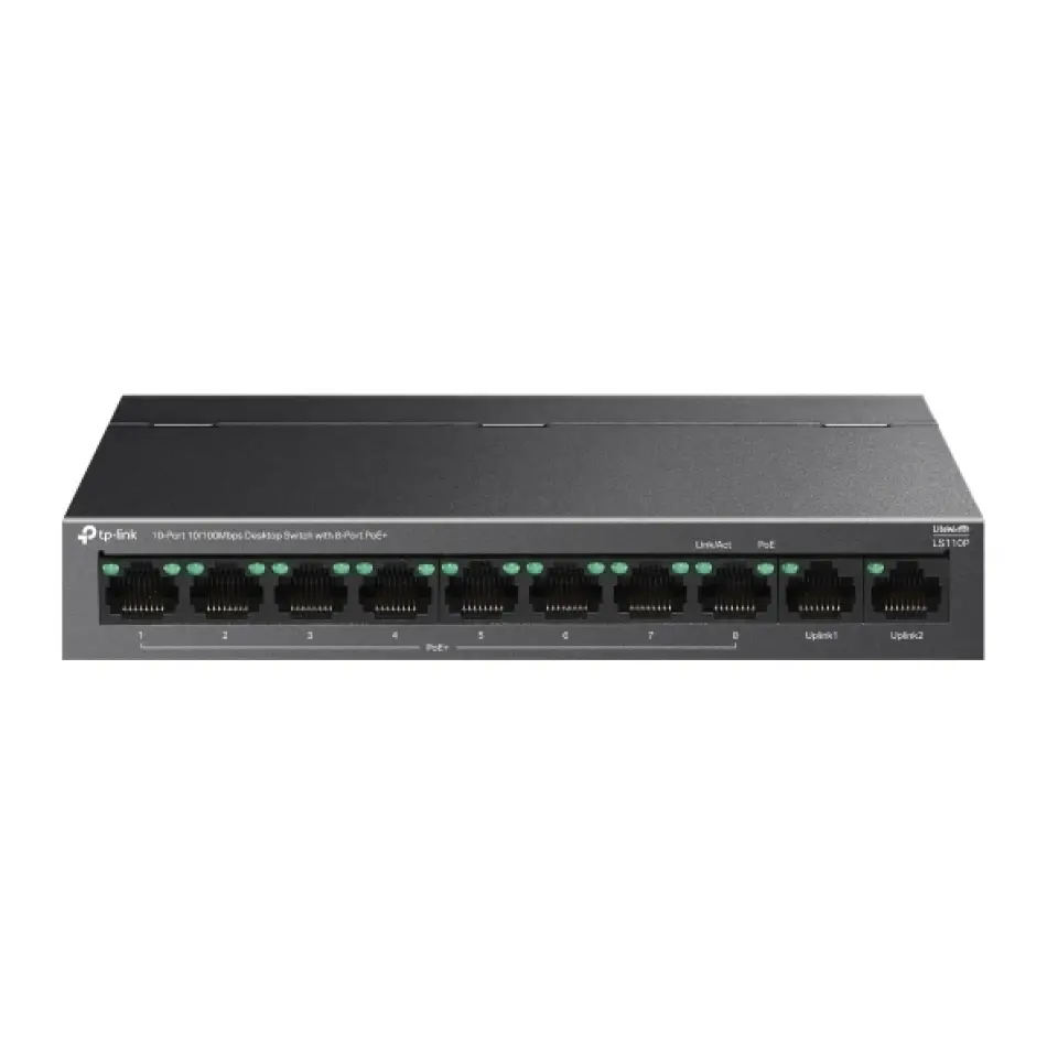 TP-LINK LS110P 10PORT 10/100 YÖNETİLEMEZ POE SWITCH