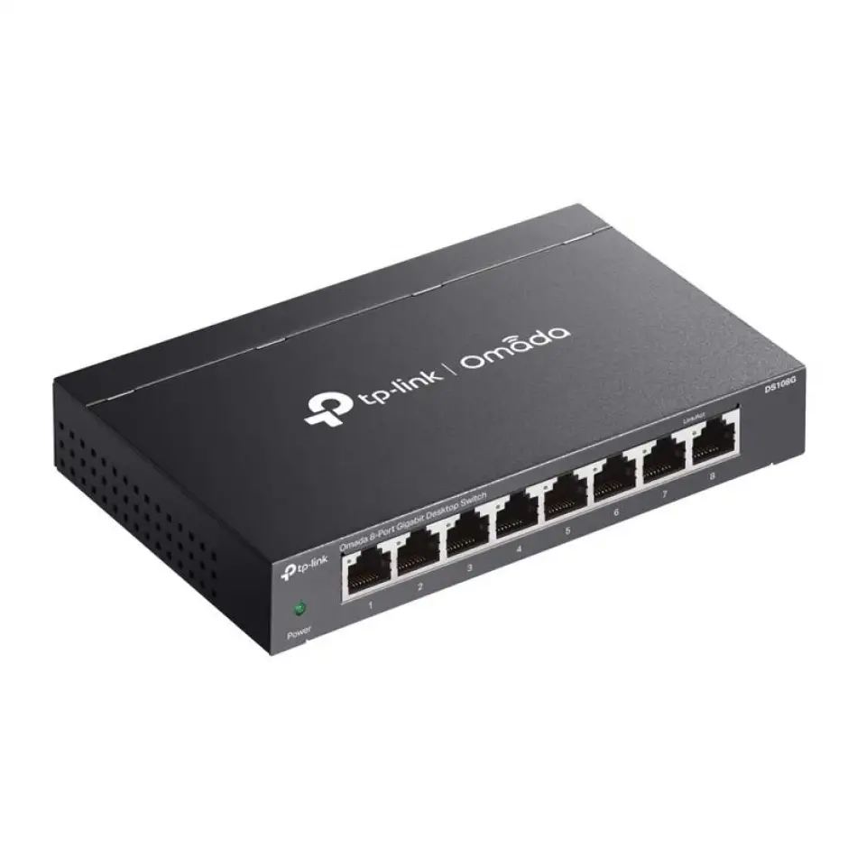 Tp-lınk Omada Ds108g 8 Port Gıgabıt Masaüstü Metal Kasa Swıtch
