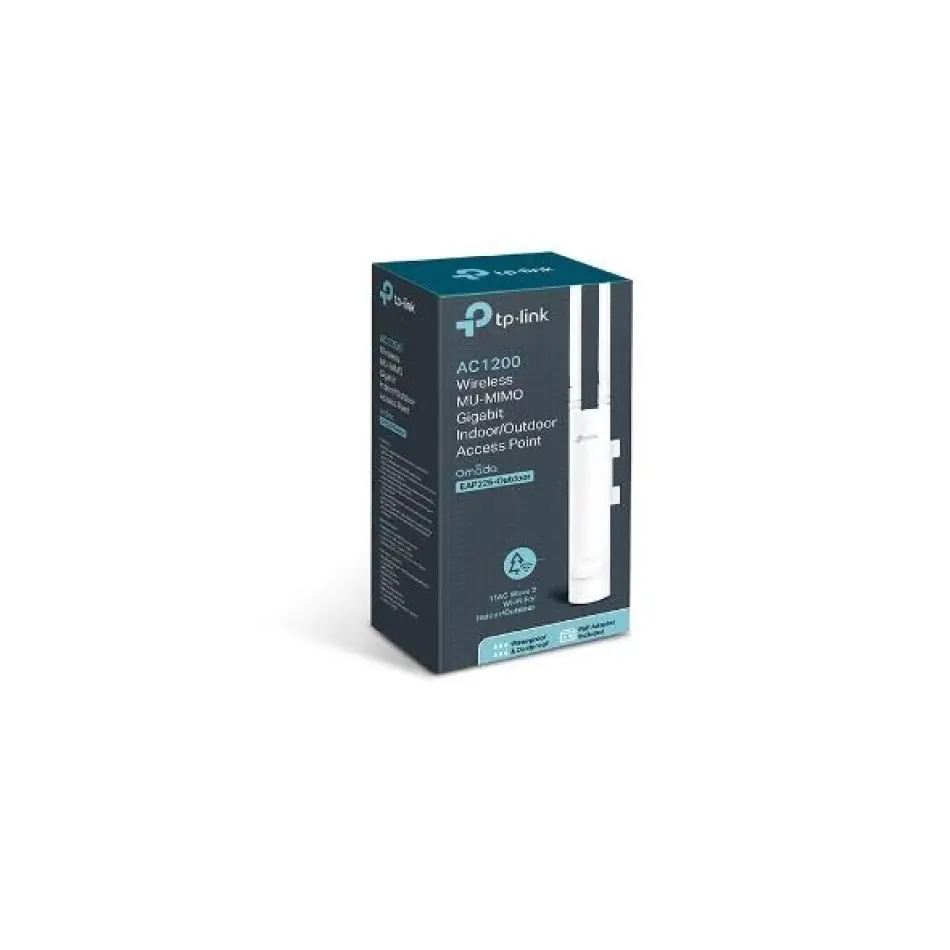 Tp-lınk Omada Eap225-outdoor Ac1200 1xgbıt Rj45 300mbps/2.4ggz/867mbps/5ghz Access Poınt (adaptörlü)