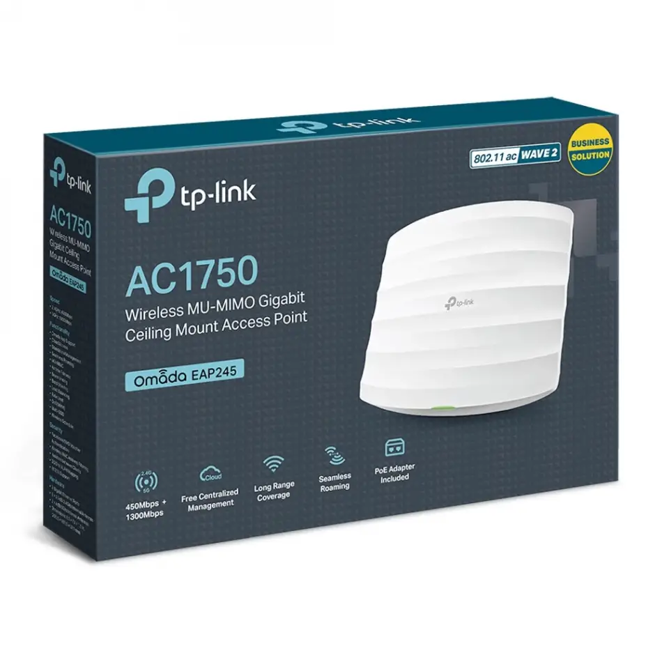 Tp-lınk Omada Eap245 Ac1750 1port Poe Tavan Tipi Access Poınt