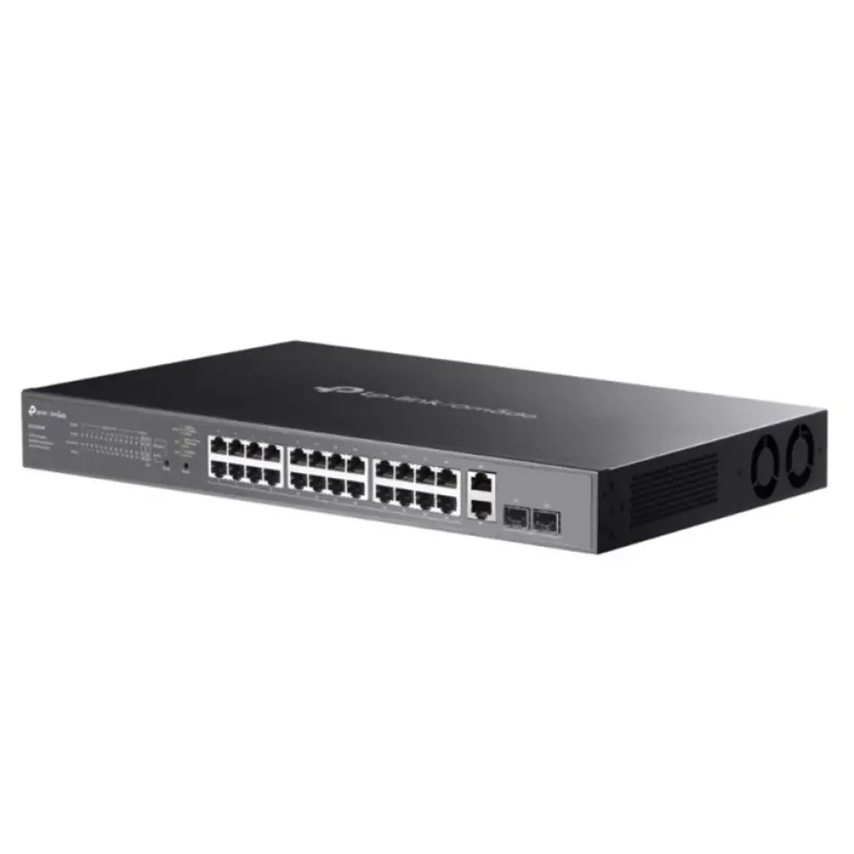 Tp-lınk Omada Es228gmp 28 Port Gıgabıt + 2xgıgabıt Sfp Yönetilebilir 384w Poe Metal Kasa Swıtch