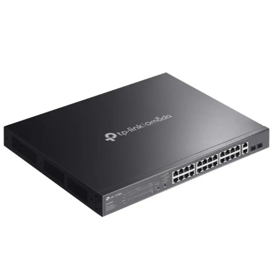 Tp-lınk Omada Es228gmp 28 Port Gıgabıt + 2xgıgabıt Sfp Yönetilebilir 384w Poe Metal Kasa Swıtch
