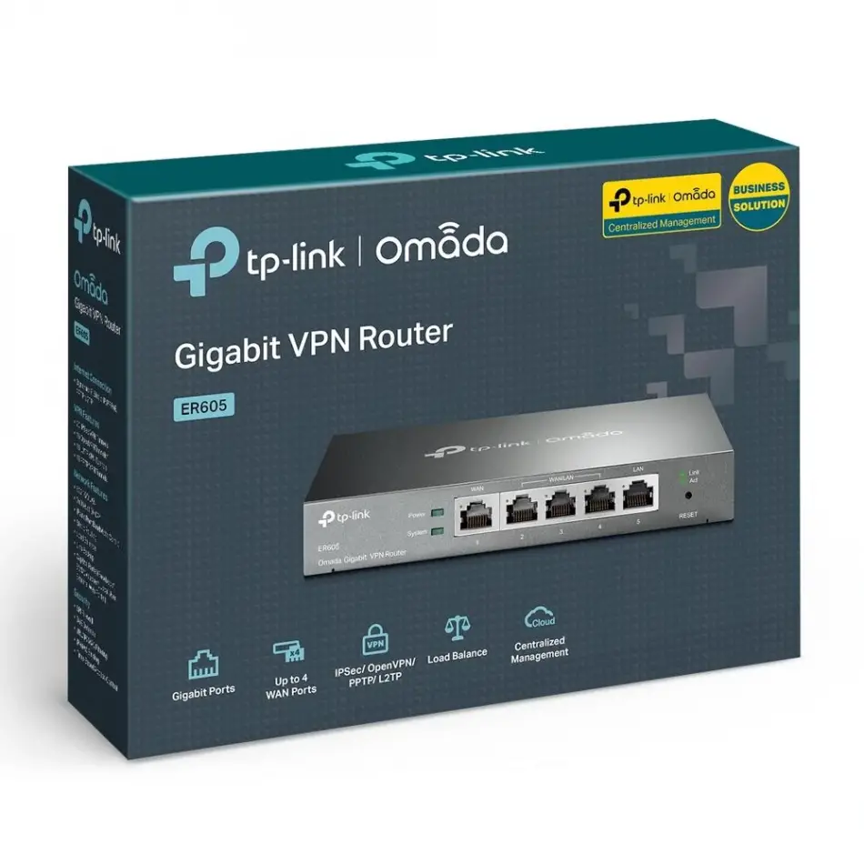 Tp-lınk Omada Tl-er605 Gıgabıt Multı-wan Vpn Router