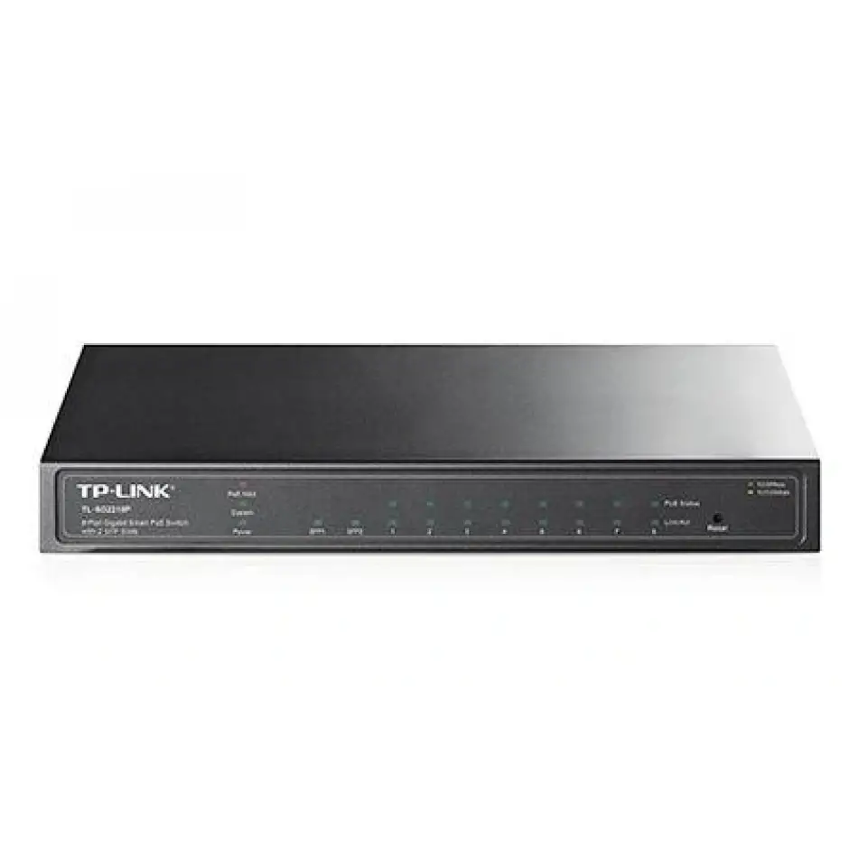 Tp-lınk Omada Tl-sg2210p 8 Port Gıgabıt + 2x1gb Sfp Uplınk Jetstream Yönetilebilir 61w Poe Swıtch