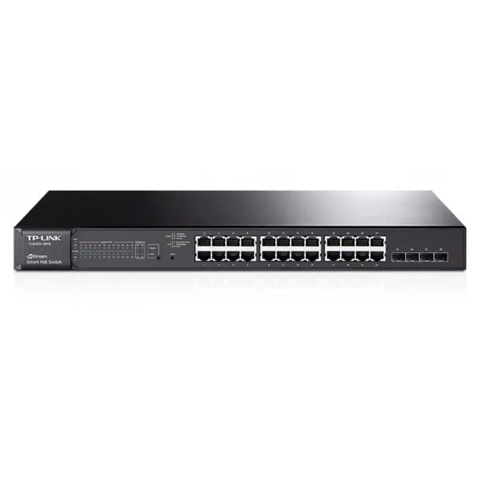 Tp-lınk Omada Tl-sg2428p 24 Port Gıgabıt+ 4xgıgabıt Sfp Uplınk 250w Poe Yönetilebilir Rackmount Swıtch