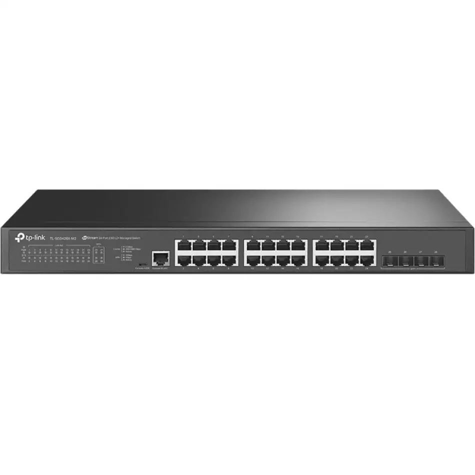 Tp-lınk Omada Tl-sg3428x-m2 24 Port 2.5gbase-t + 4x10gb Sfp+ Uplınk Yönetilebilir Swıtch
