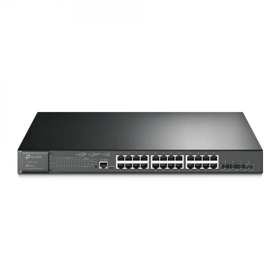 Tp-lınk Omada Tl-sg3428xmp 24 Port Gıgabıt + 4x10gb Sfp Uplınk Yönetilebilir 384w Poe Rackmount Swıtch