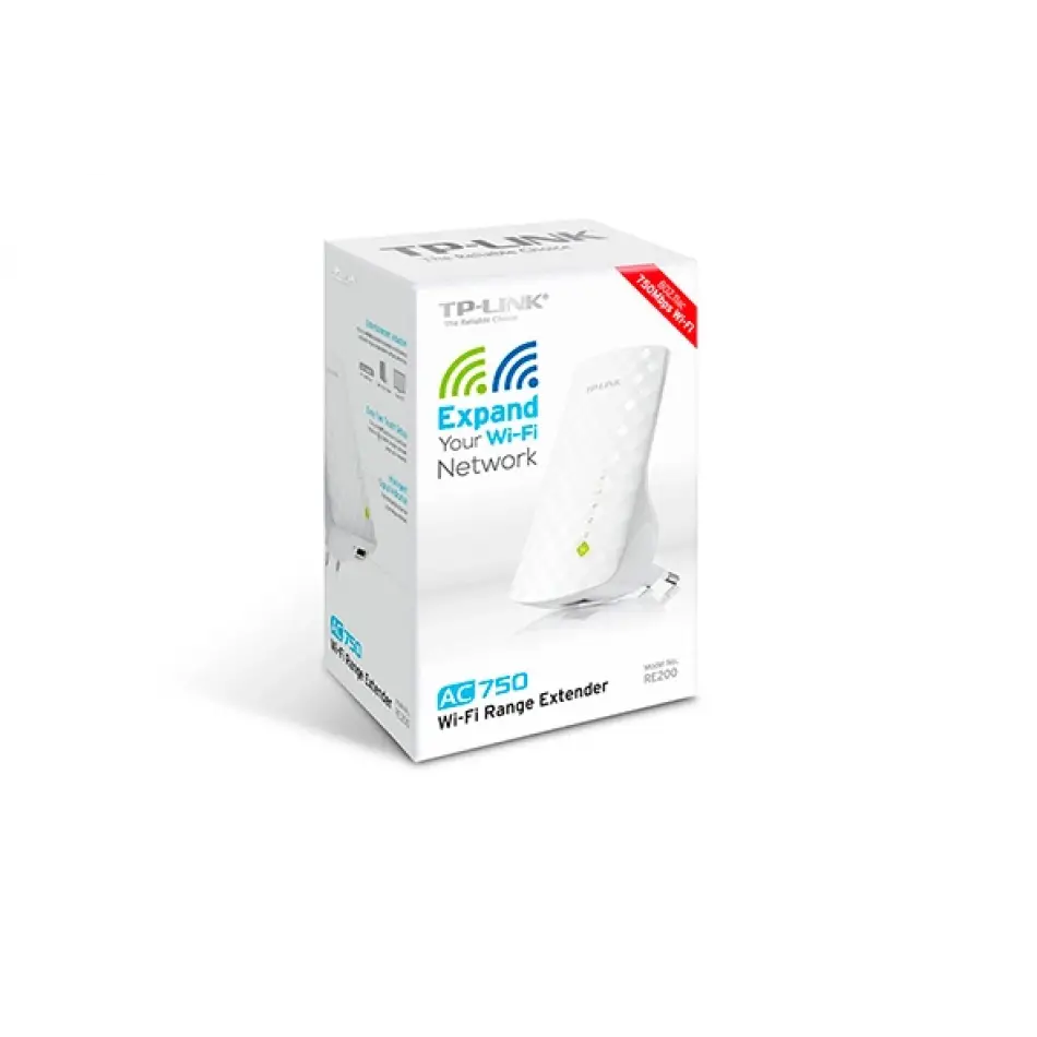 Tp-lınk Re200(eu) Ac750 750mbps Priz Tipi Menzil Genişletici