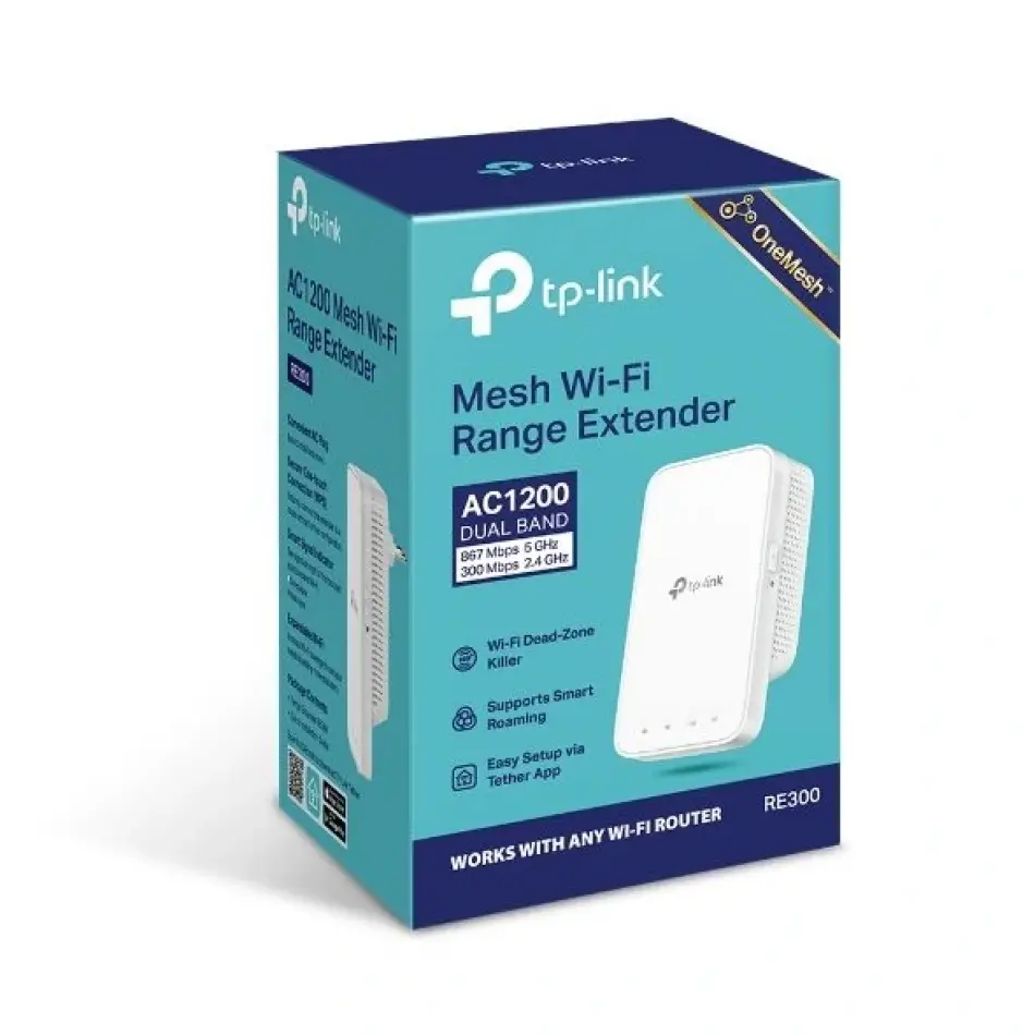 Tp-link Re300 Ac1200 Mesh Menzil Genişletici,1200m