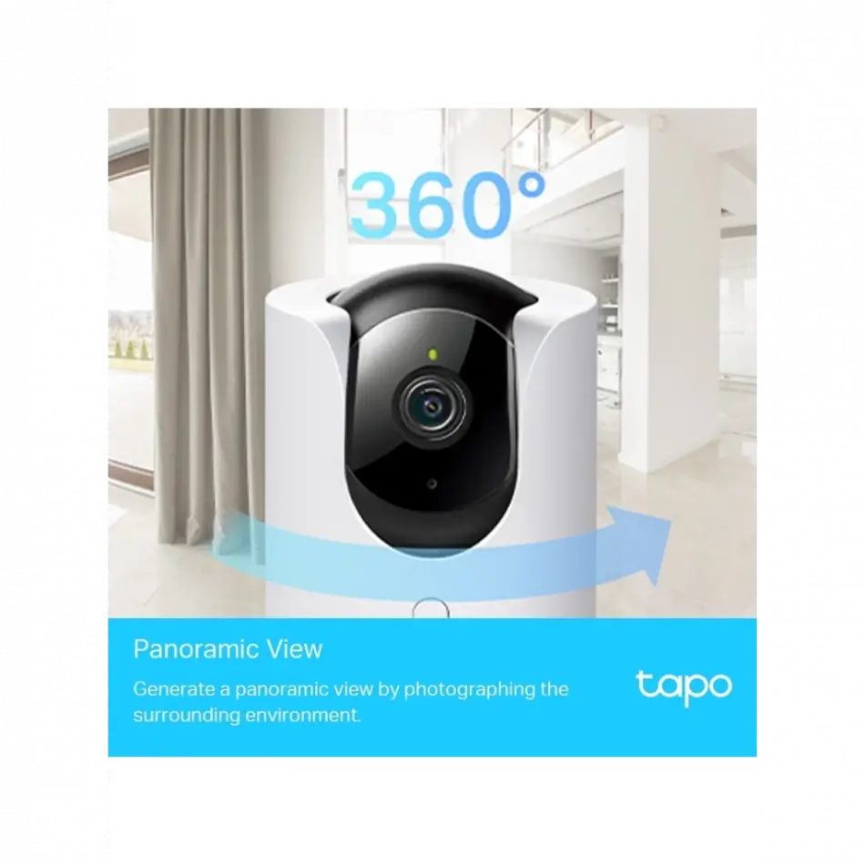 Tp-lınk Tapo C225, 4,0mpix, İç Ve Dış Mekan, Wifi,  9mt. Gece Görüşü, 360 Dönüş, Dikey Ve Yatay Hareket, İki Yönlü Ses Güvenlik Yapay Zeka Destekli Kamera
