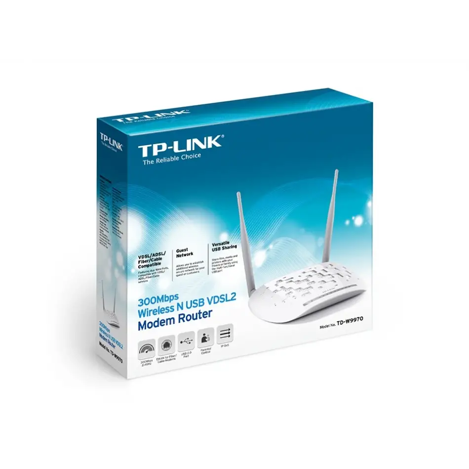 Tp-link Td-w9970 Vdsl/adsl Modem/router,2anten,