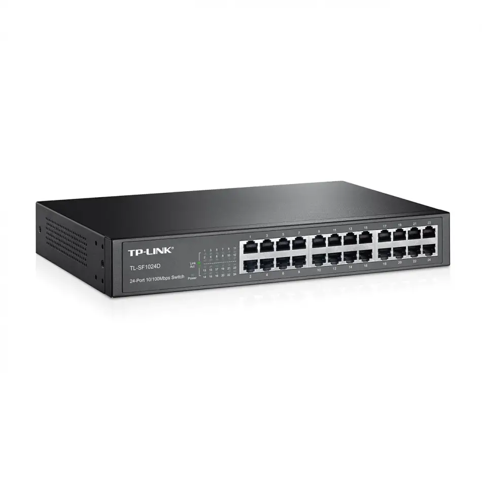 Tp-lınk Tl-sf1024d 24 Port 10/100 Metal Kasa Rackmount Swıtch