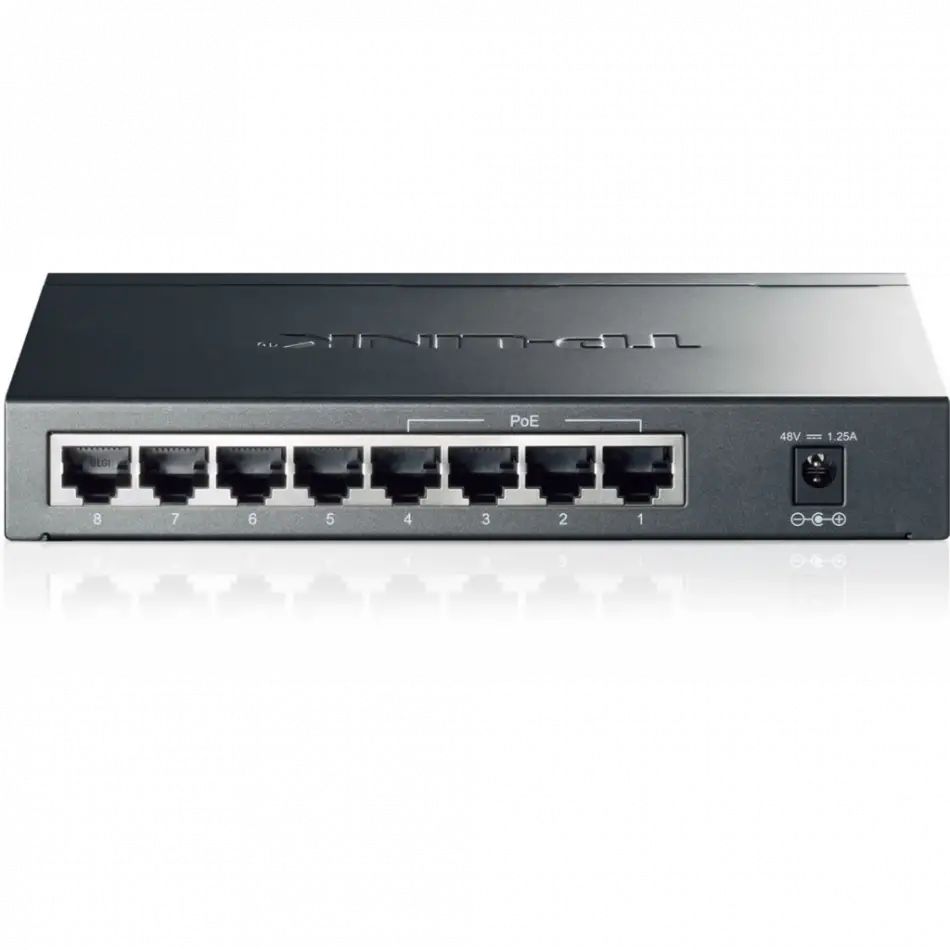 Tp-lınk Tl-sg1008p, 8 Port, Gigabit, 4 Port Poe, 55w, Yönetilemez, Metal Kasa, Masaüstü Switch