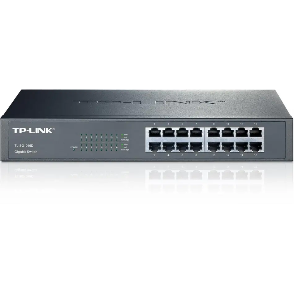 Tp-lınk Tl-sg1016d 16 Port Gıgabıt Desktop Rackmount Swıtch