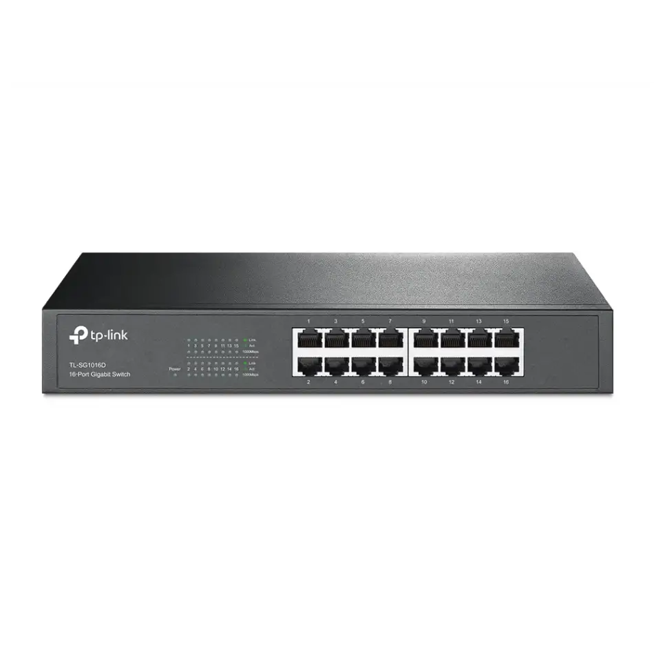 Tp-lınk Tl-sg1016d 16port 10/100/1000 Yönetilemez Swıtch