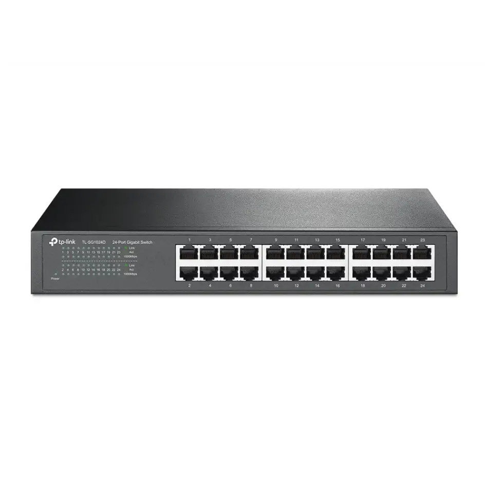Tp-lınk Tl-sg1024d 24 Port Gıgabıt Metal Kasa Rackmount Swıtch