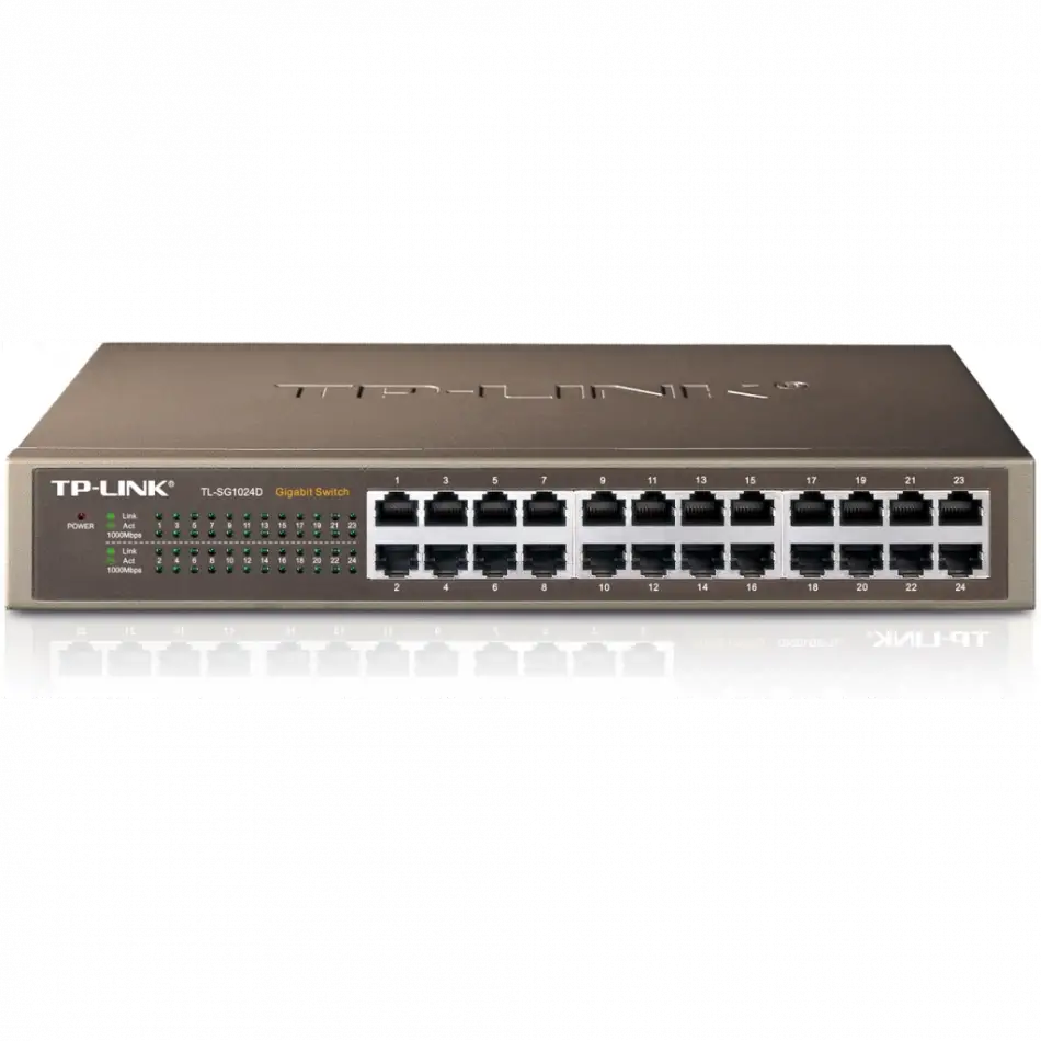 Tp-lınk Tl-sg1024d, 24 Port, Gigabit, Yönetilemez, Metal Kasa, Rackmount Switch