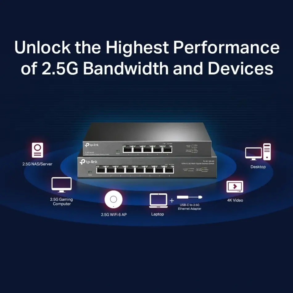 Tp-lınk Tl-sg105-m2 5port 10/100/1000 Yönetilemez Swıtch