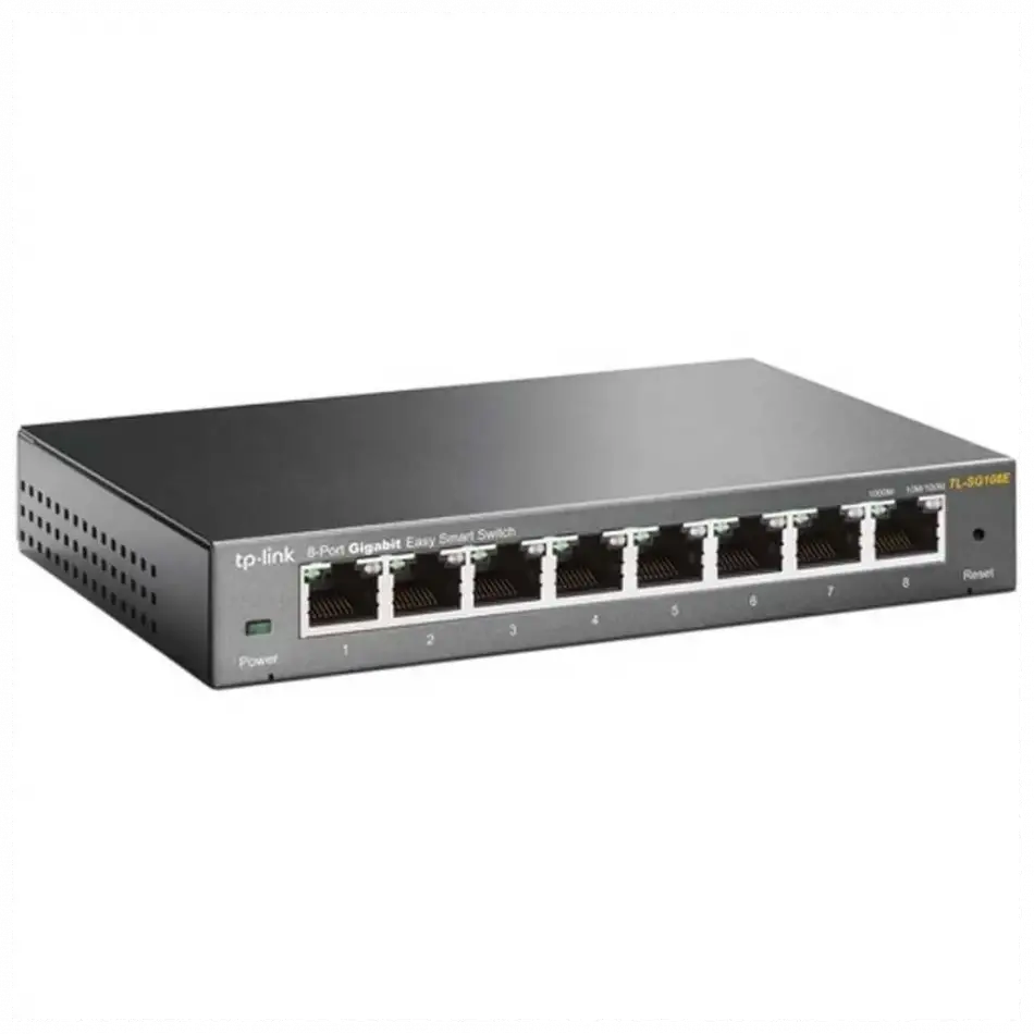 Tp-lınk Tl-sg108e, 8 Port, Gigabit, Easy Smart, Yönetilebilir, Metal Kasa, Masaüstü Switch