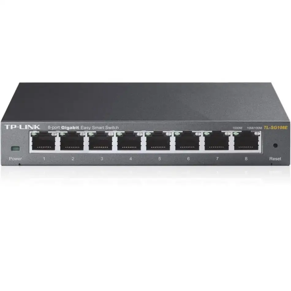 Tp-lınk Tl-sg108e 8 Port Gıgabıt Easy Smart Yönetilebilir Metal Kasa Swıtch