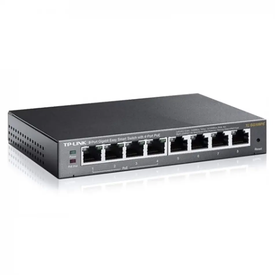 Tp-lınk Tl-sg108pe 8port 10/100/1000 Yönetilebilir Poe Swıtch