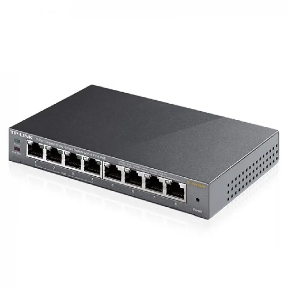 Tp-lınk Tl-sg108pe 8port 10/100/1000 Yönetilebilir Poe Swıtch