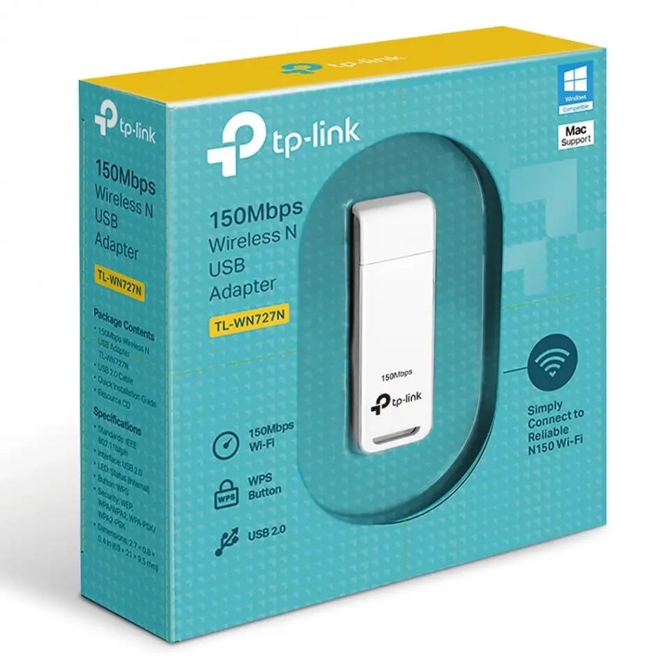 Tp-lınk Tl-wn727n 150 Mbps Kablosuz Usb Adaptör