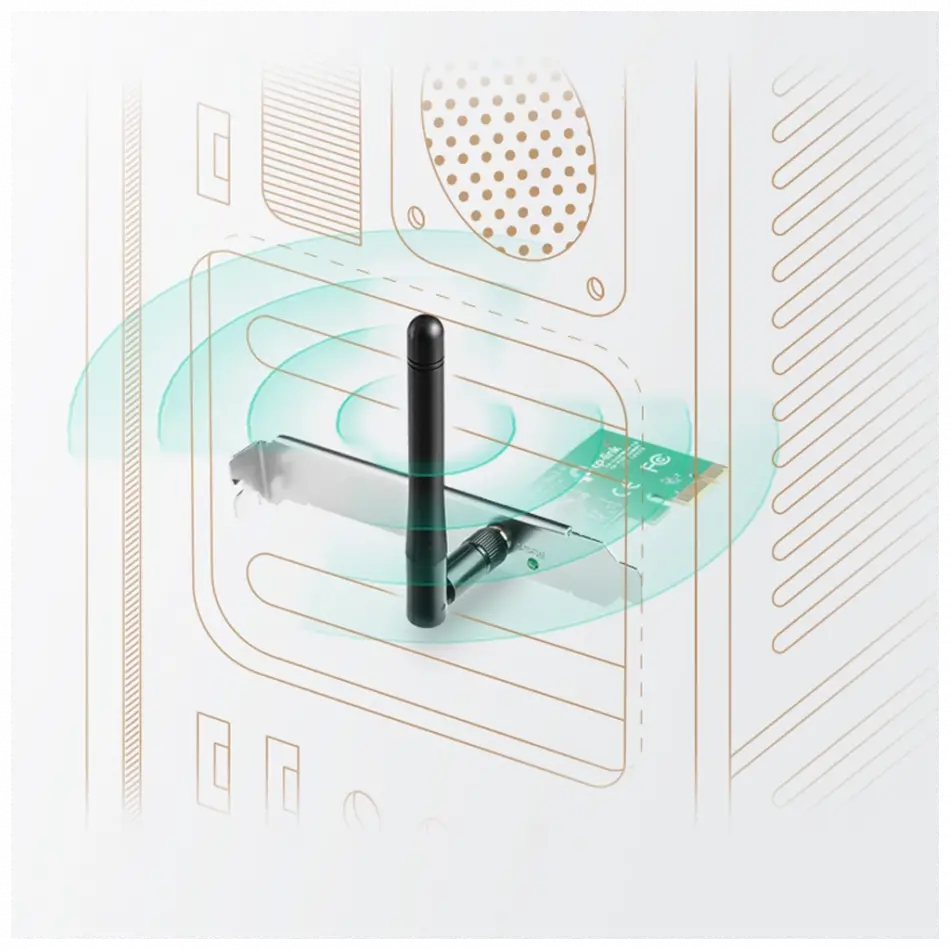 Tp-lınk Tl-wn781nd, 150mbps, 2.4ghz, 2dbi Anten, Pcı-express Wıreless Ethernet