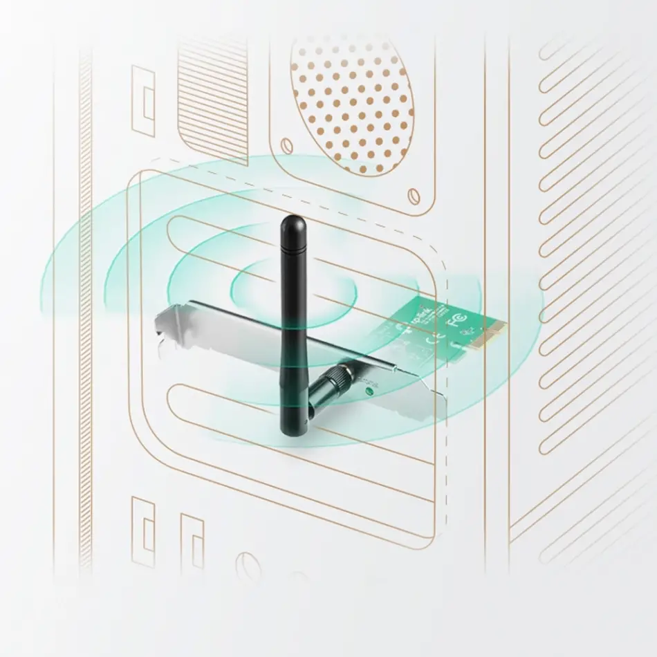 Tp-lınk Tl-wn781nd 150mbps Pcı Express Ethernet Kartı