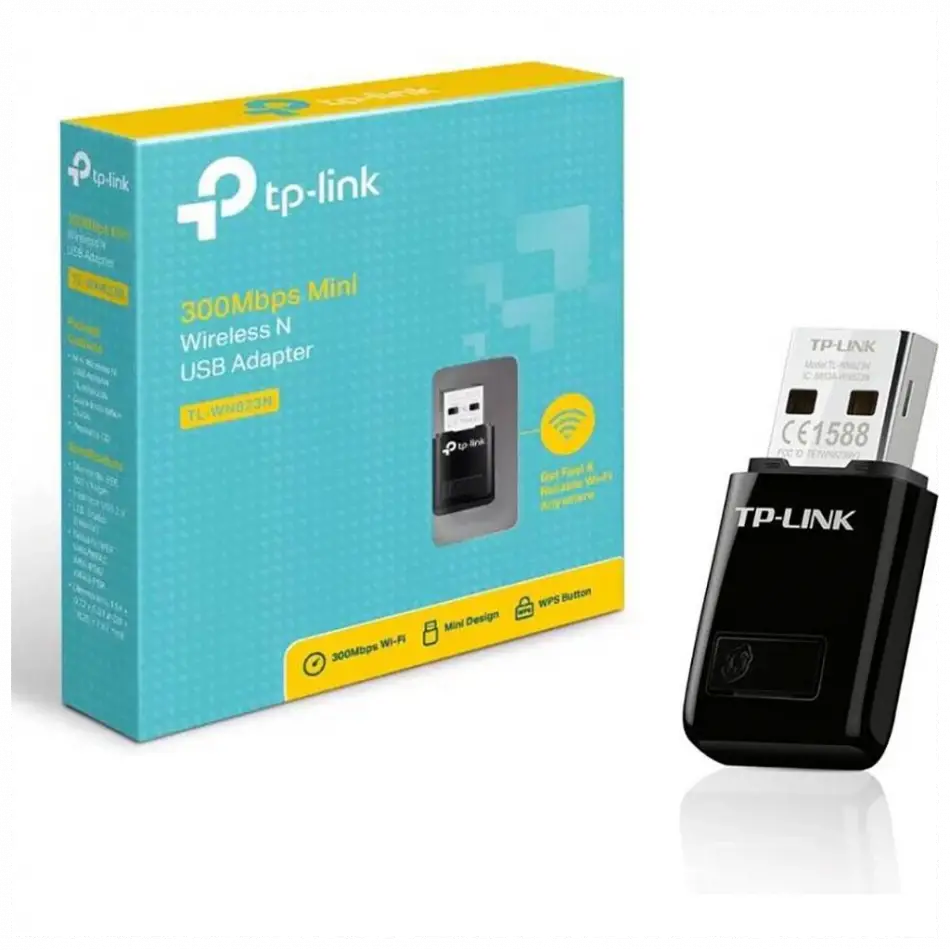 Tp-lınk Tl-wn823n, 300mbps, 2.4ghz, Dahili Anten, Mini Tasarım, Usb2.0, Wıreless Ethernet