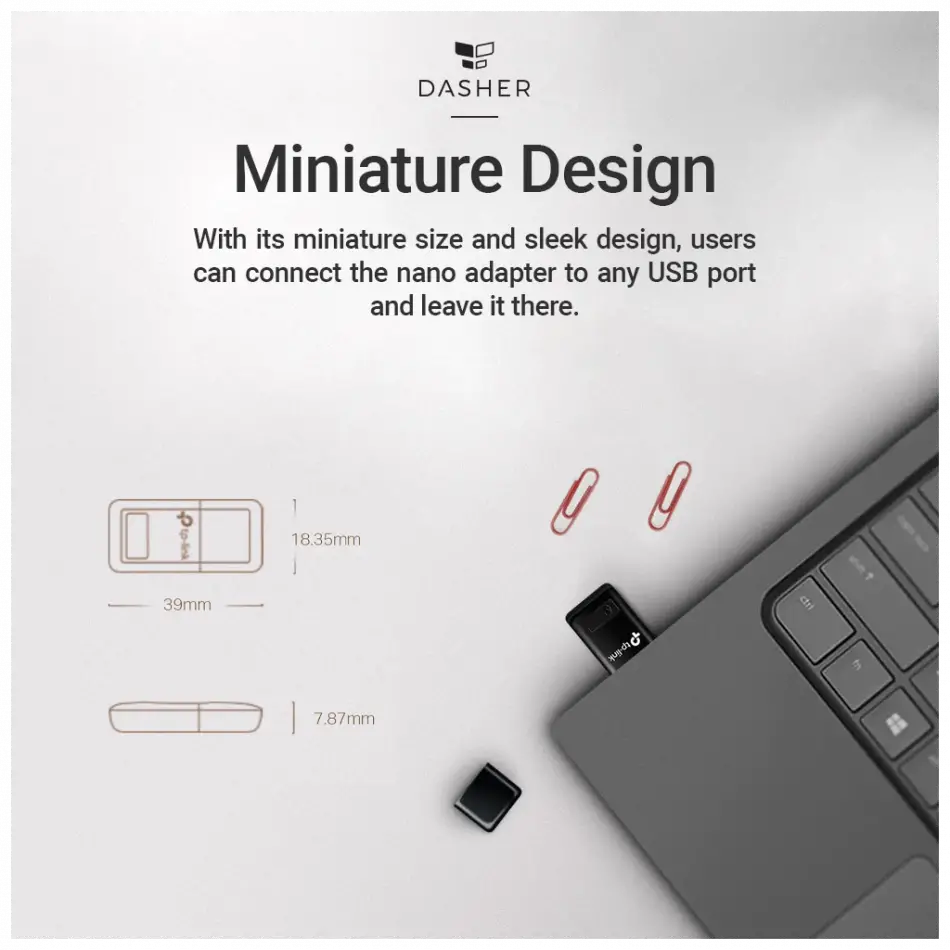 Tp-lınk Tl-wn823n, 300mbps, 2.4ghz, Dahili Anten, Mini Tasarım, Usb2.0, Wıreless Ethernet