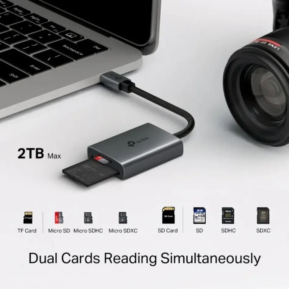 Tp-link Ua430c Usb Tip-c=>sd&tf 3.0 Adaptör