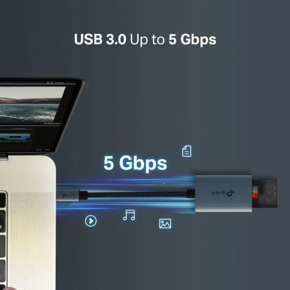 Tp-link Ua430c Usb Tip-c=>sd&tf 3.0 Adaptör