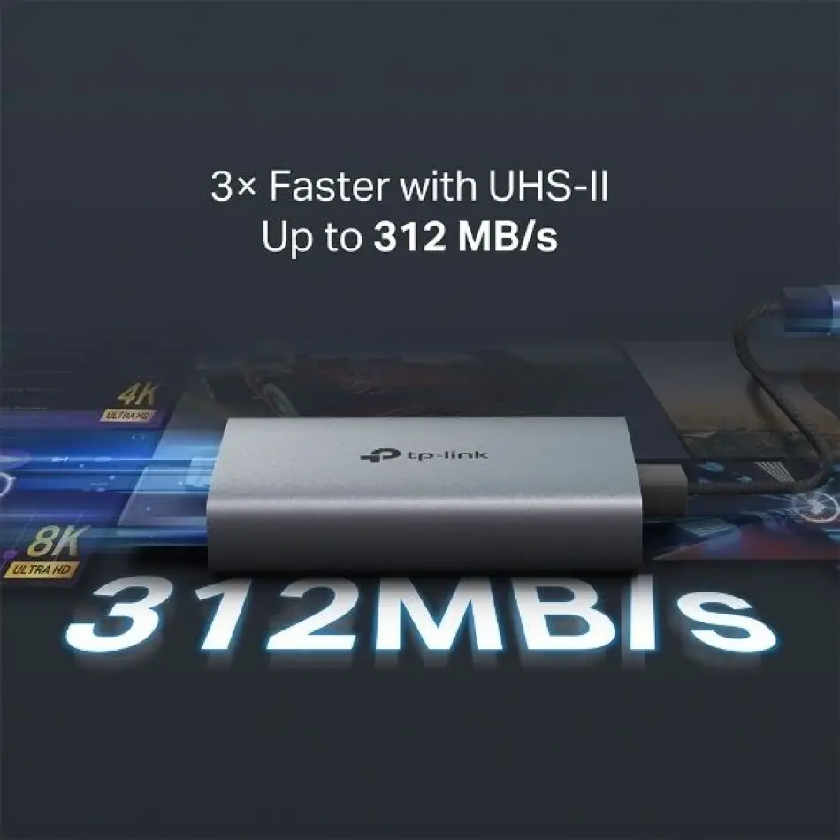 Tp-link Ua440c Usb Tip-c=>sd + Micro Sd Çevirici