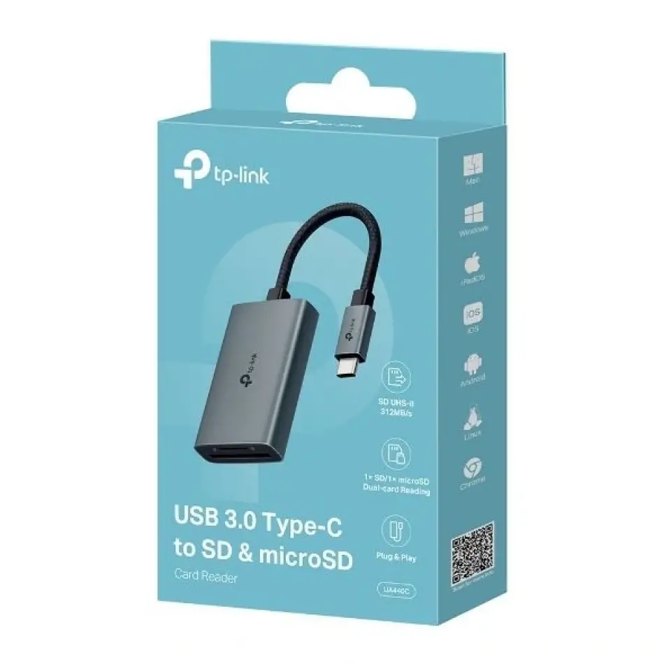 Tp-link Ua440c Usb Tip-c=>sd + Micro Sd Çevirici