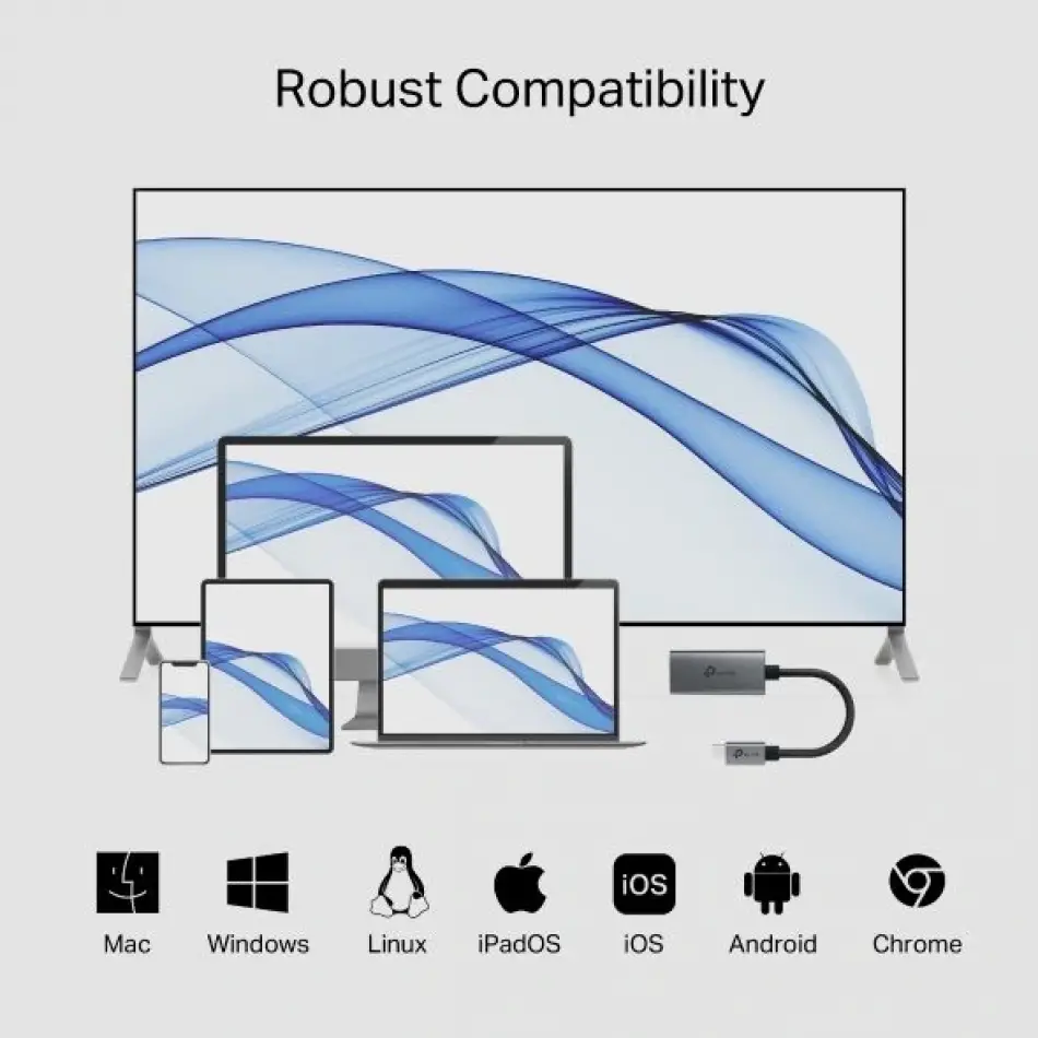 Tp-link Ua520c Usb Tip-c =>hdmı/usb-c/hdmı 4k