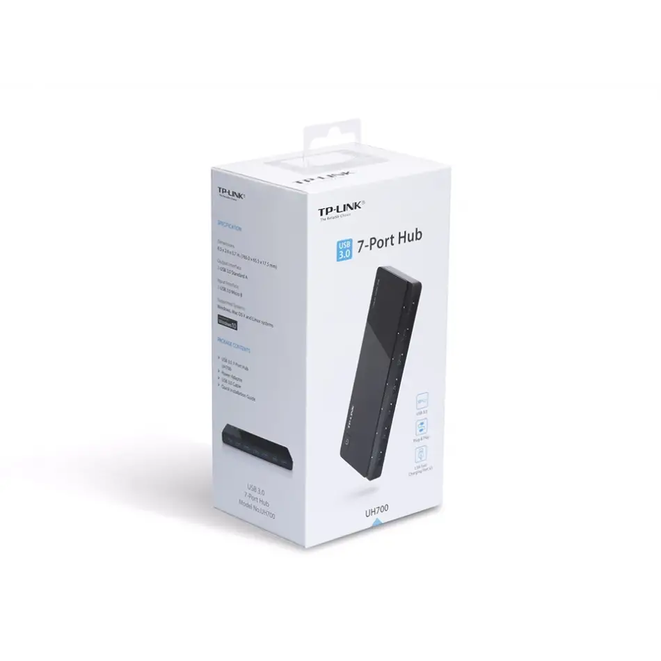 Tp-link Uh700 7 Port Usb 3.0 Hub.12v 2,5a